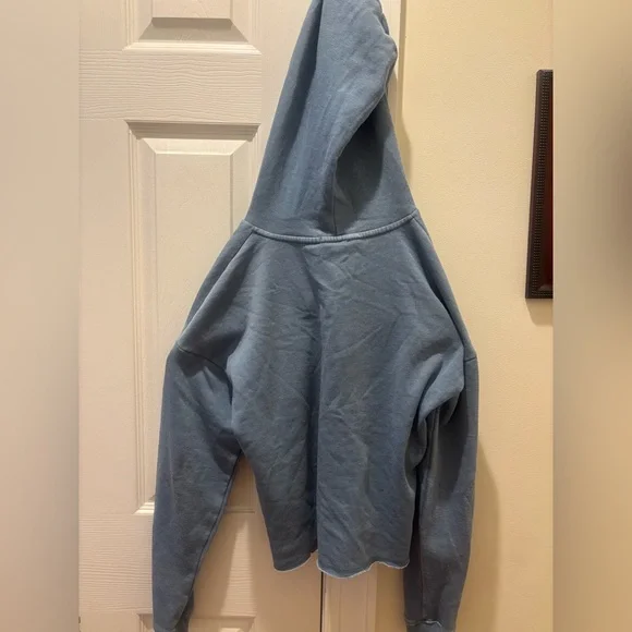 Pink Rose Blue Lightweight Hoodie - Picture 3 of 7